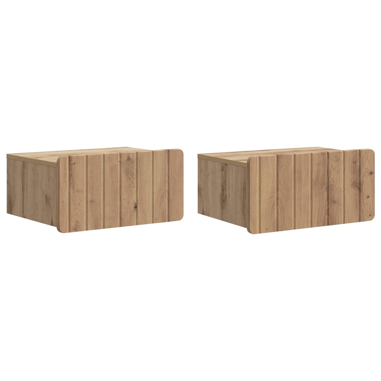 Vegghengt Nattbord 2 stk. Artisan eik 49 x 34,5 x 24 cm