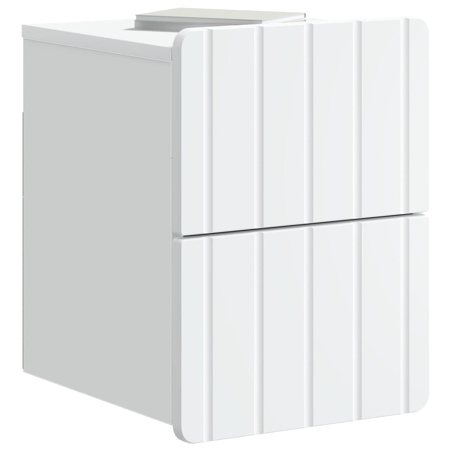 Vegghengt Nattbord Hvit 33 x 34,5 x 43 cm Konstruert tre