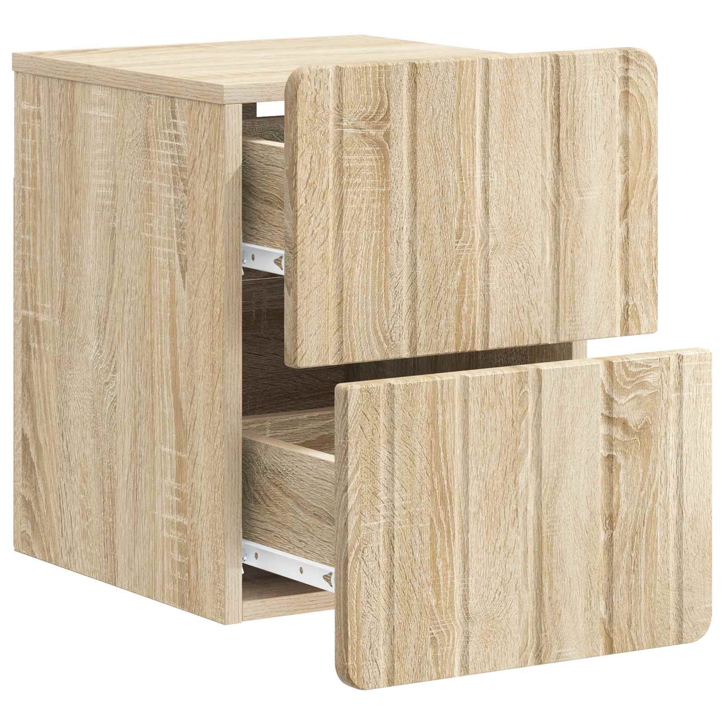 Vegghengt Nattbord Sonoma eik 33 x 34,5 x 43 cm Konstruert tre