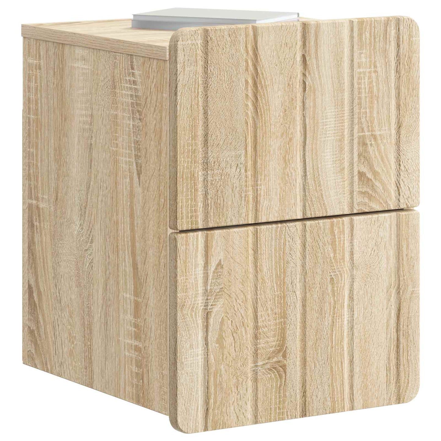 Vegghengt Nattbord Sonoma eik 33 x 34,5 x 43 cm Konstruert tre