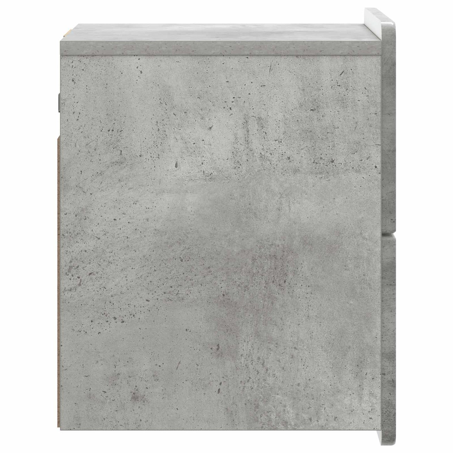 Vegghengt Nattbord Betonggrå 33 x 34,5 x 43 cm Konstruert tre
