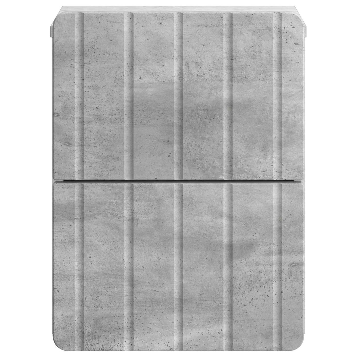 Vegghengt Nattbord med skuff 2 pcs Betonggrå 33 x 34,5 x 43 cm