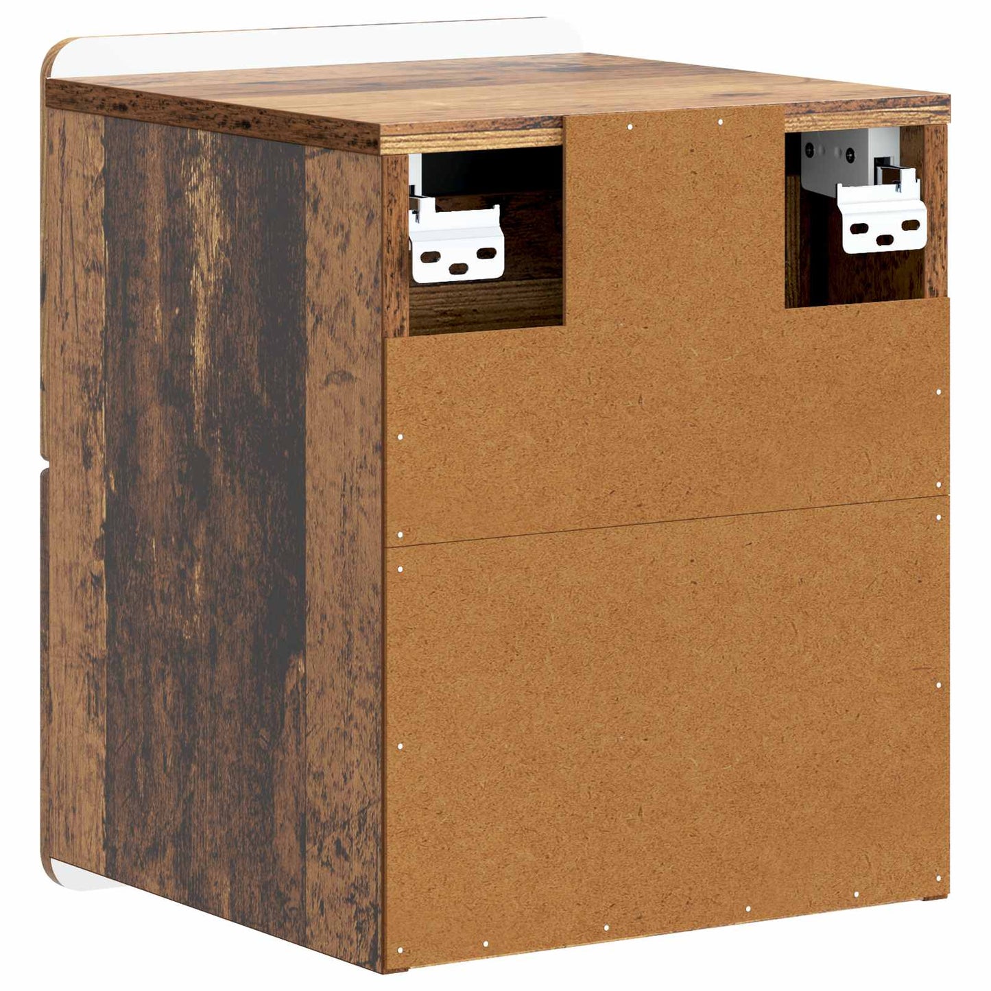 Vegghengt Nattbord Gammelt tre 33 x 34,5 x 43 cm Konstruert tre