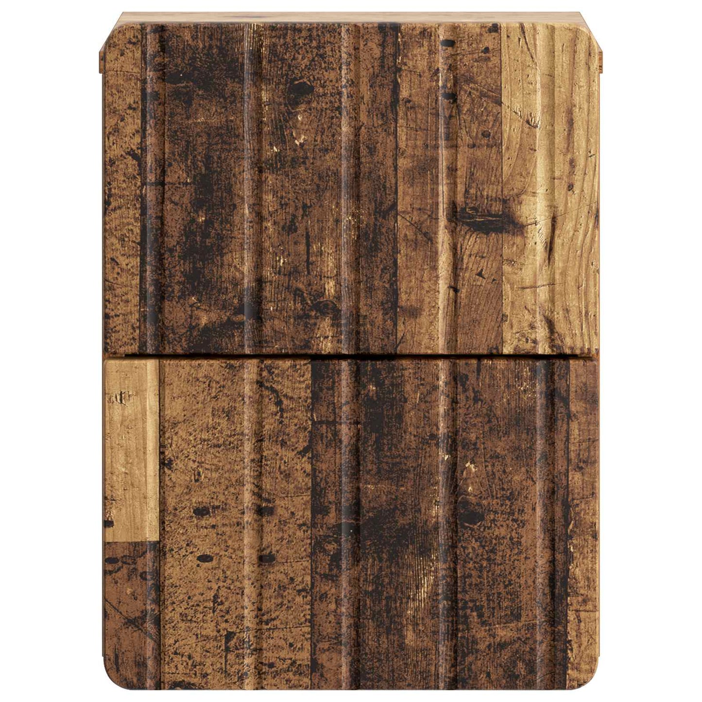 Vegghengt Nattbord Gammelt tre 33 x 34,5 x 43 cm Konstruert tre