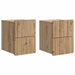 Vegghengt Nattbord 2 stk. Artisan eik 33 x 34,5 x 43 cm