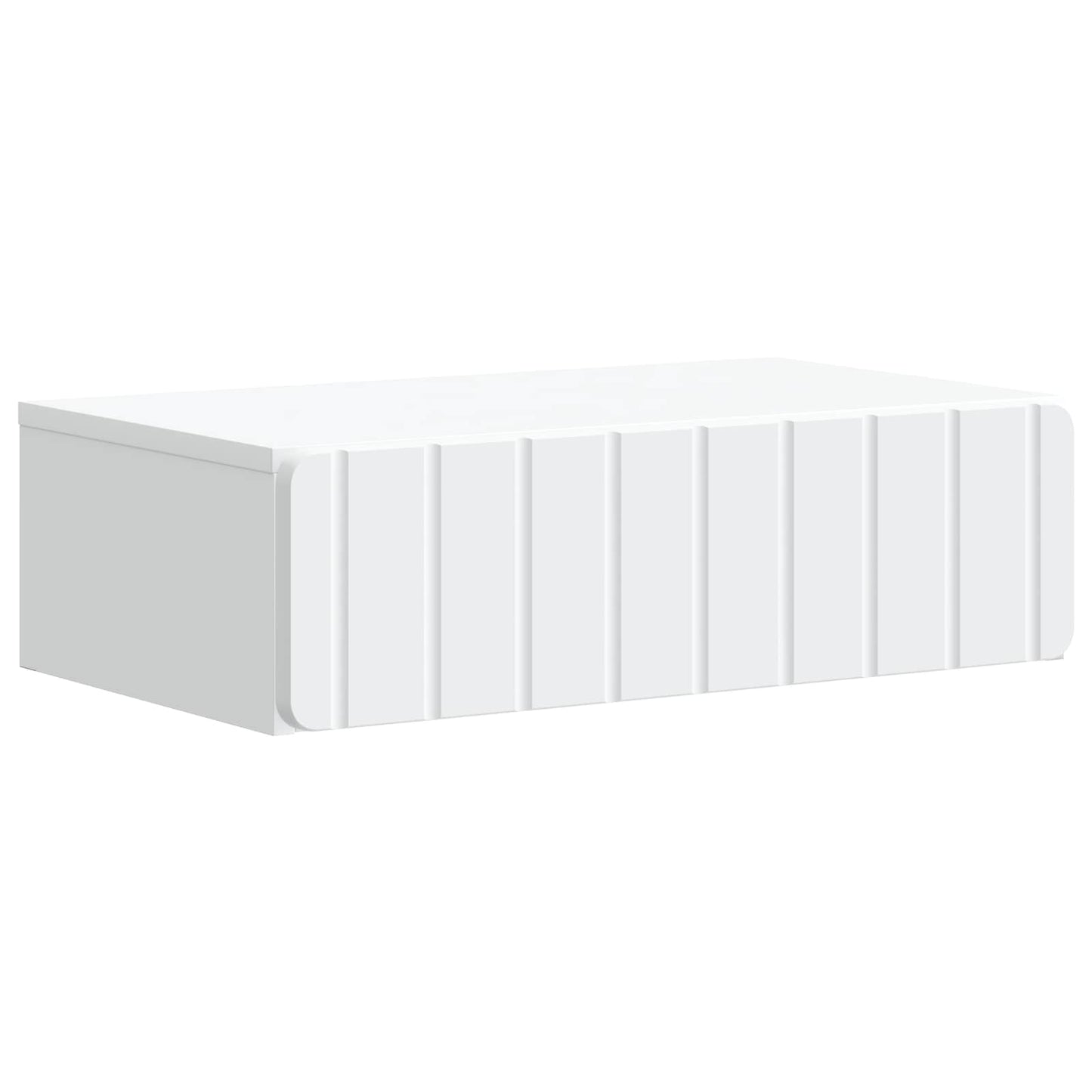 Vegghengt Sidebord Hvit 59 x 34,5 x 17 cm Konstruert tre