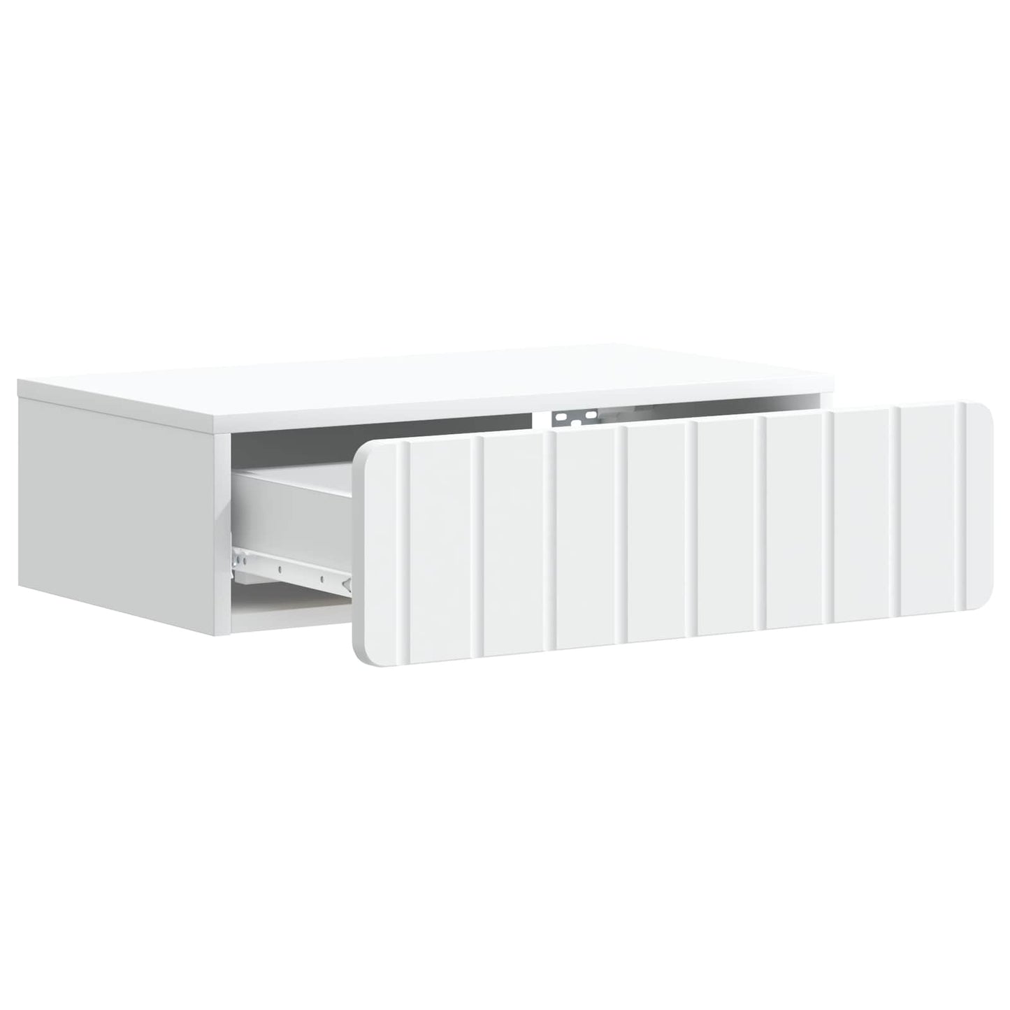 Vegghengt Sidebord Hvit 59 x 34,5 x 17 cm Konstruert tre