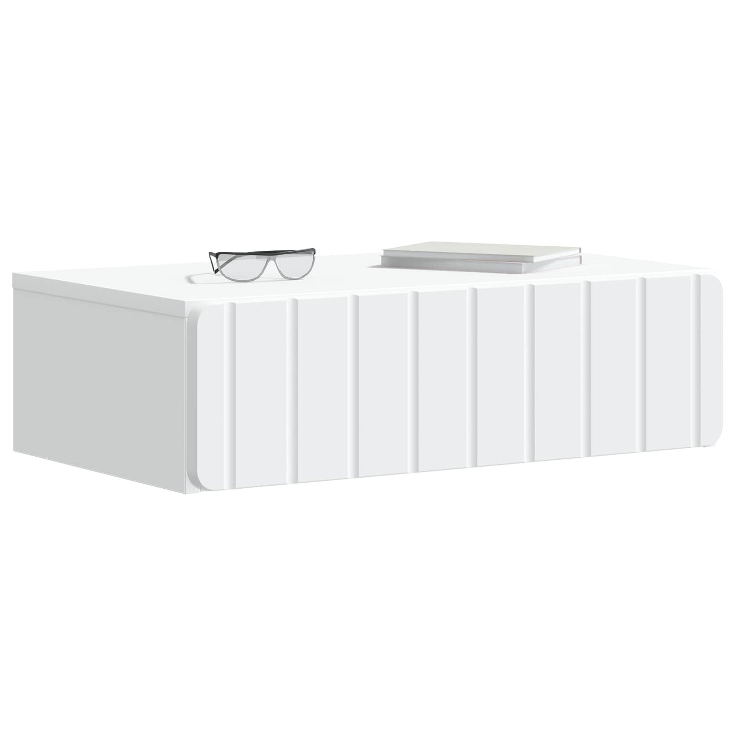 Vegghengt Sidebord Hvit 59 x 34,5 x 17 cm Konstruert tre