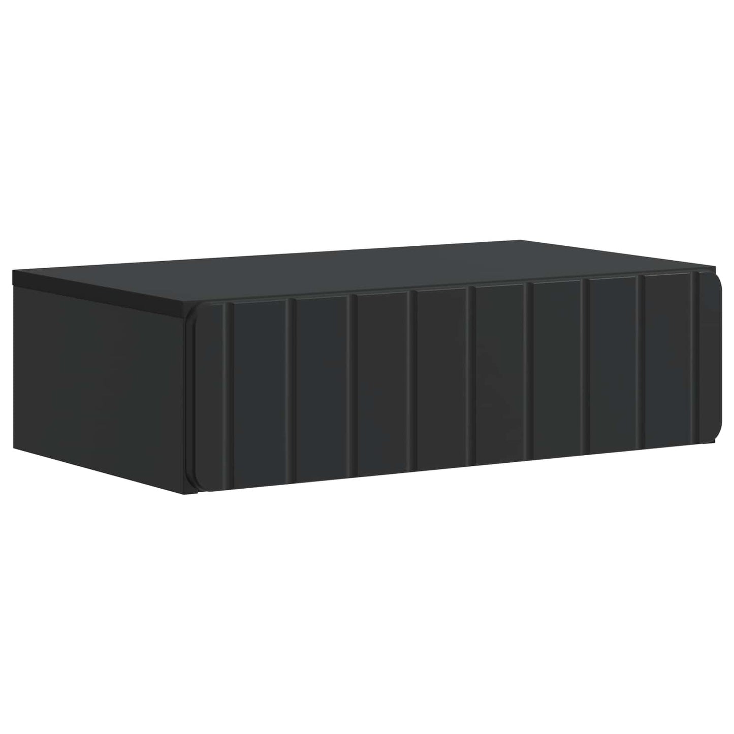 Vegghengt Sidebord Svart 59 x 34,5 x 17 cm Konstruert tre
