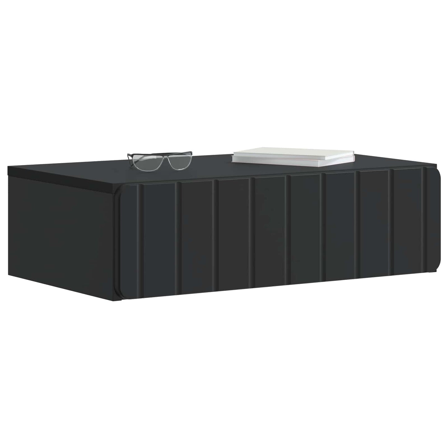 Vegghengt Sidebord Svart 59 x 34,5 x 17 cm Konstruert tre