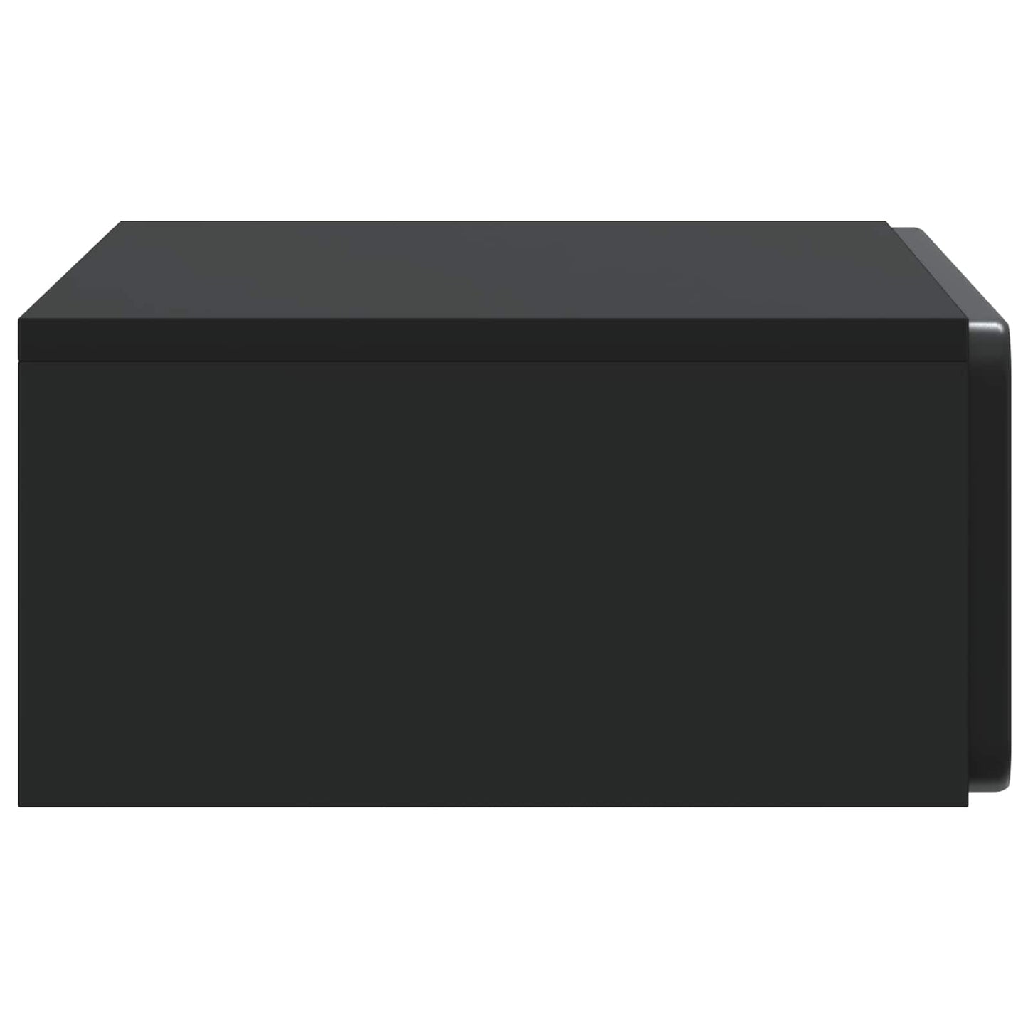 Vegghengt Sidebord Svart 59 x 34,5 x 17 cm Konstruert tre