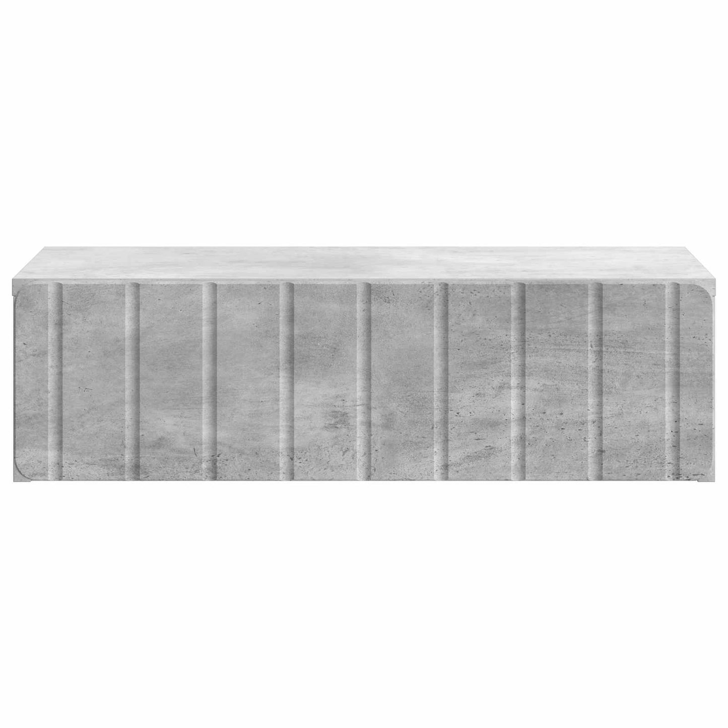 Vegghengt Sidebord Betonggrå 59 x 34,5 x 17 cm Konstruert tre