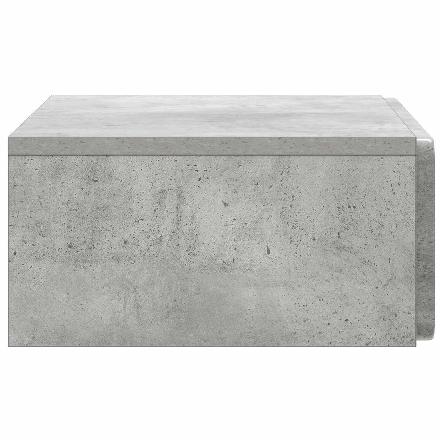 Vegghengt Sidebord Betonggrå 59 x 34,5 x 17 cm Konstruert tre