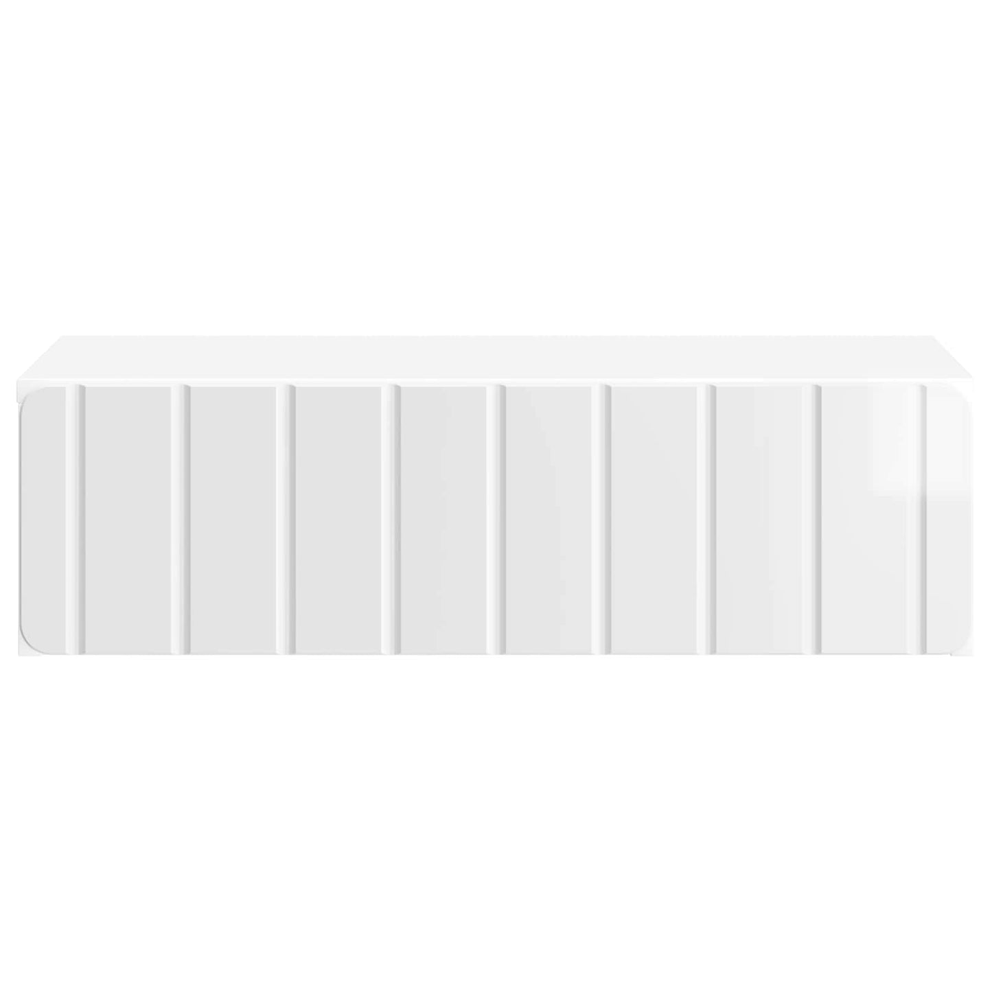 Vegghengt Sidebord Høgglans hvit 59 x 34,5 x 17 cm