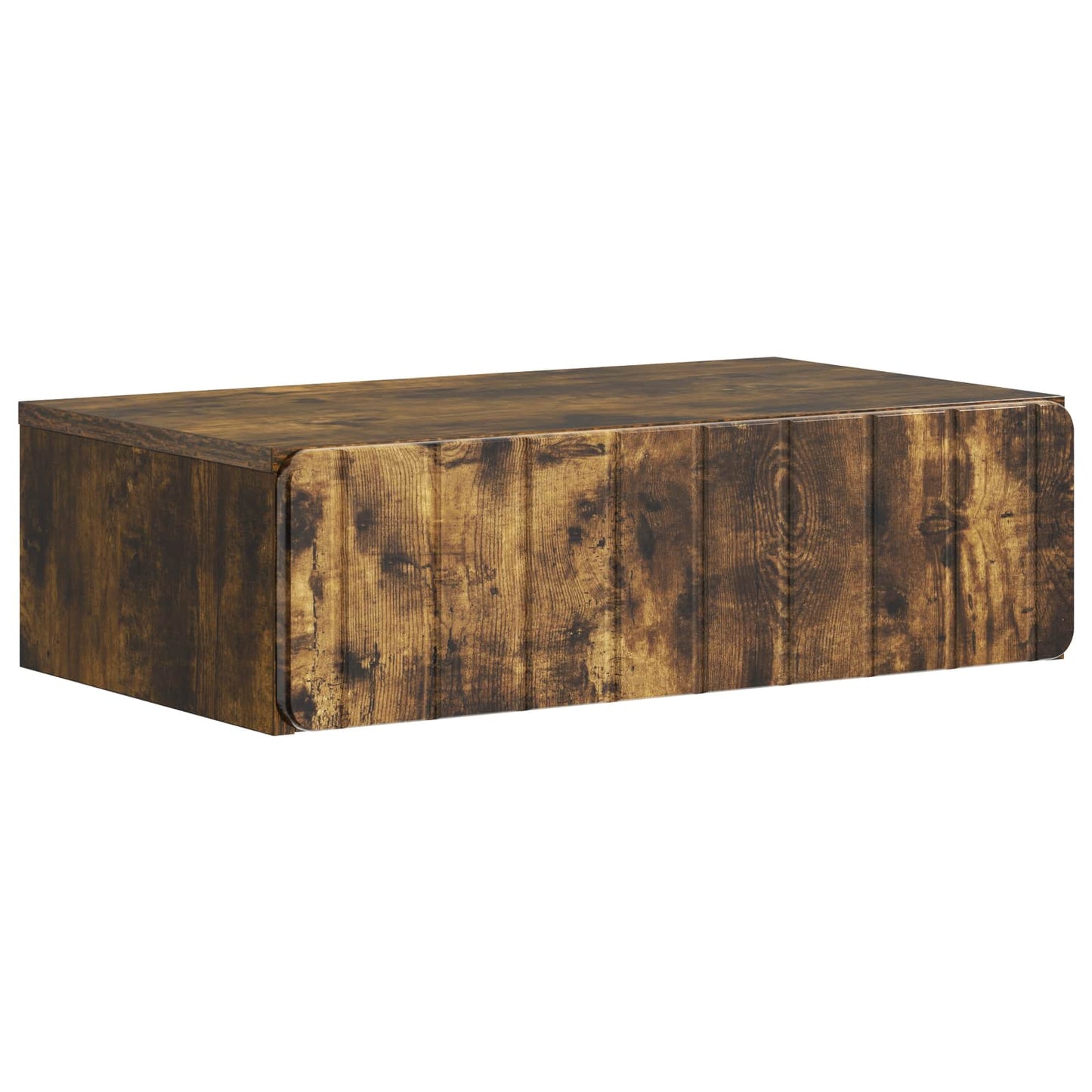 Vegghengt Sidebord Røkt Eik 59 x 34,5 x 17 cm Konstruert tre
