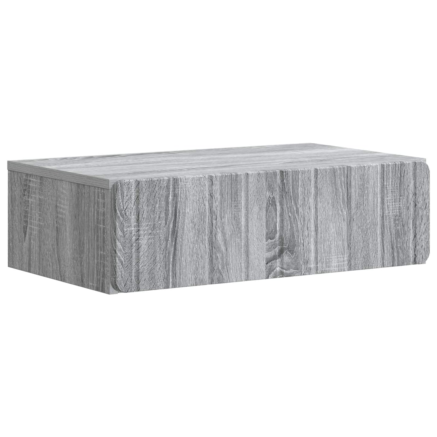 Vegghengt Sidebord Grå sonoma 59 x 34,5 x 17 cm Konstruert tre