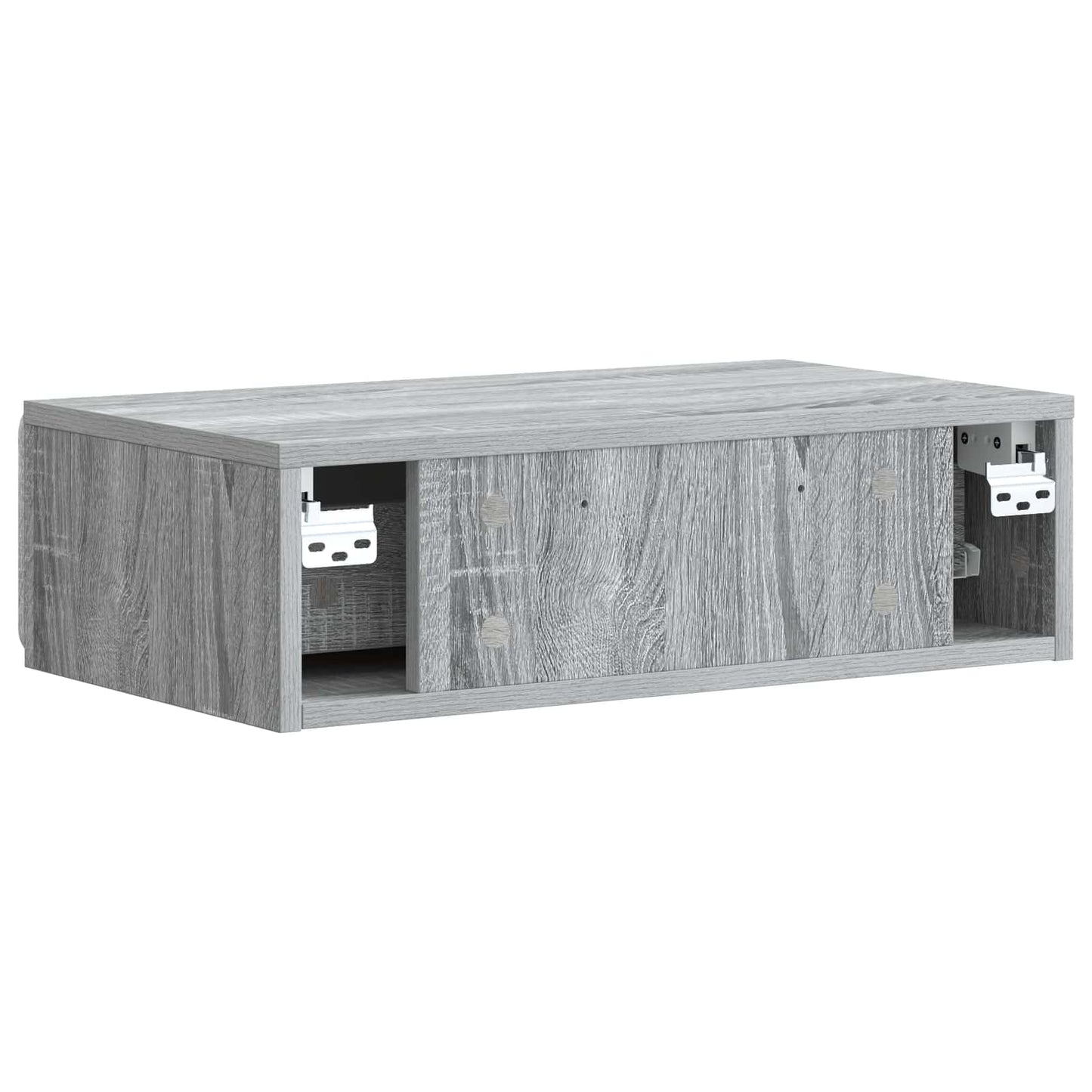 Vegghengt Sidebord Grå sonoma 59 x 34,5 x 17 cm Konstruert tre