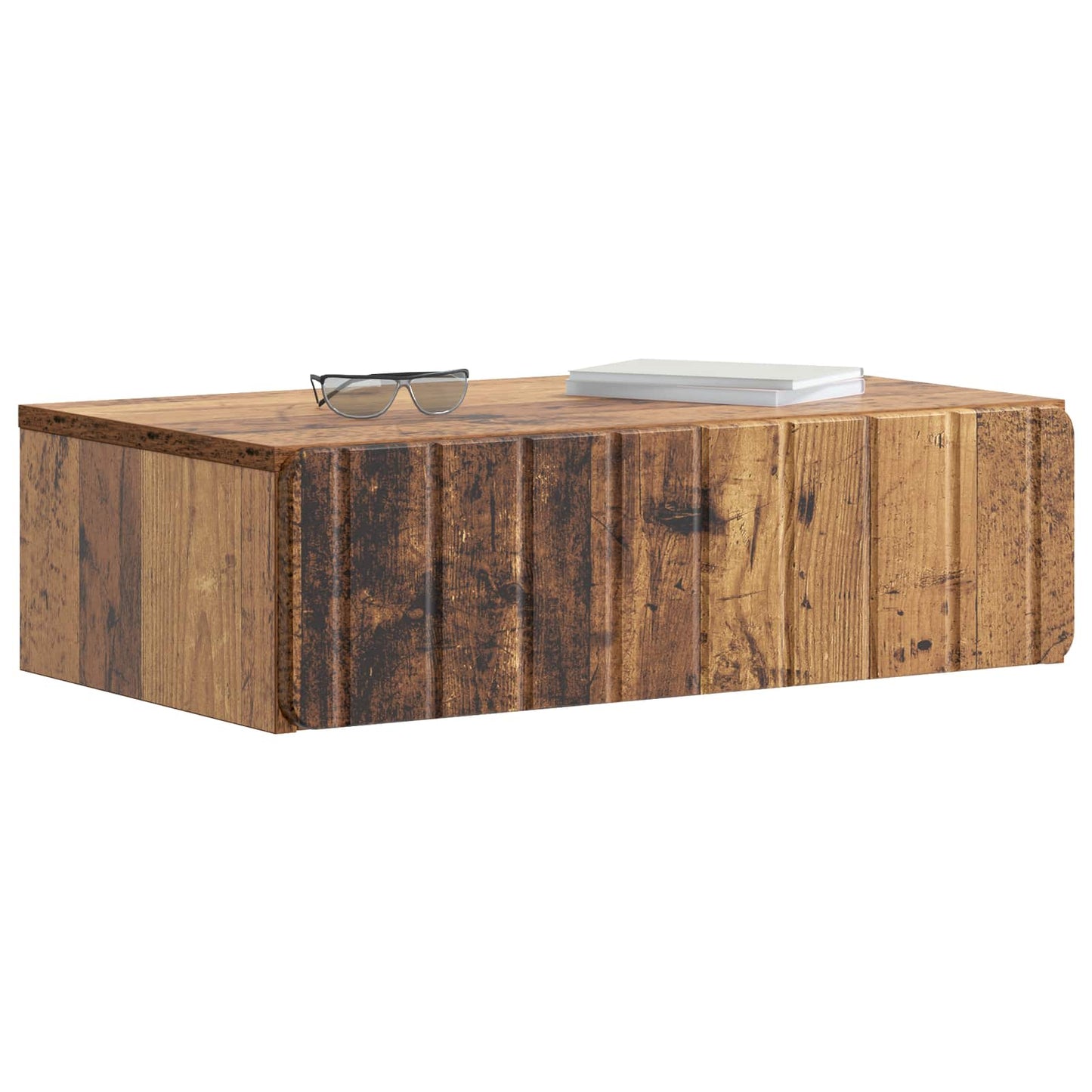 Vegghengt Sidebord Gammelt tre 59 x 34,5 x 17 cm Konstruert tre