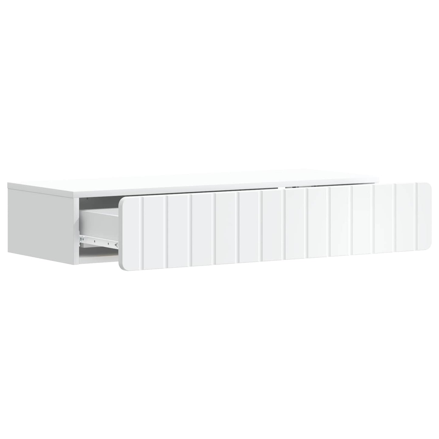 Vegghengt Sidebord Hvit 87,5 x 34,5 x 17 cm Konstruert tre