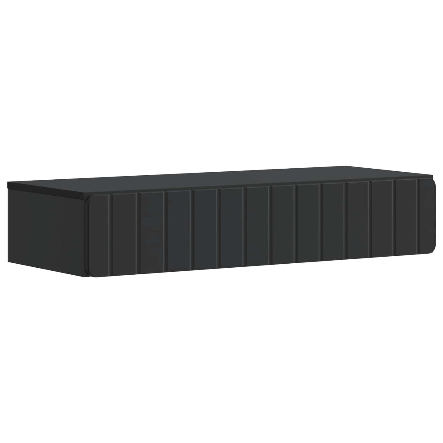 Vegghengt Sidebord Svart 87,5 x 34,5 x 17 cm Konstruert tre