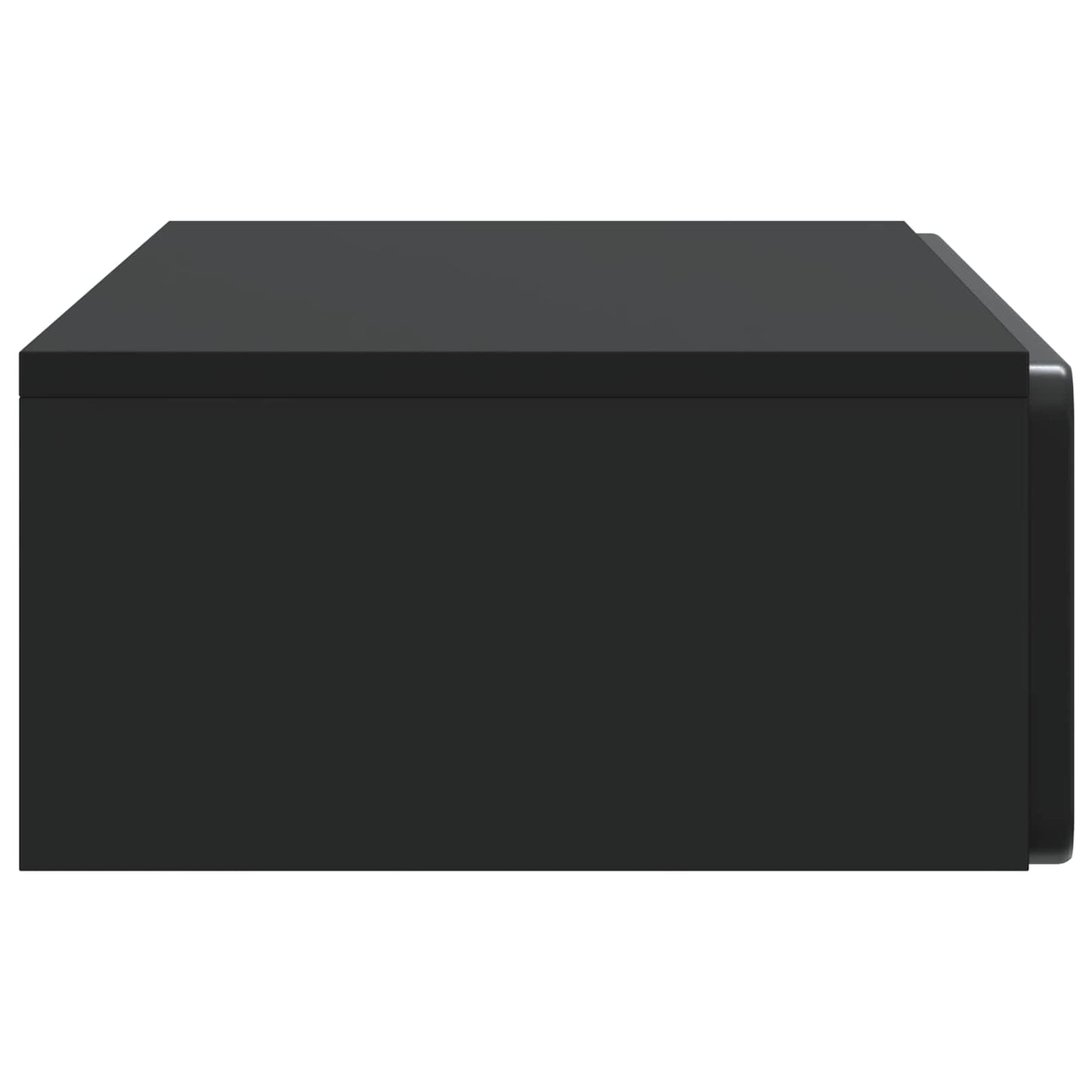 Vegghengt Sidebord Svart 87,5 x 34,5 x 17 cm Konstruert tre