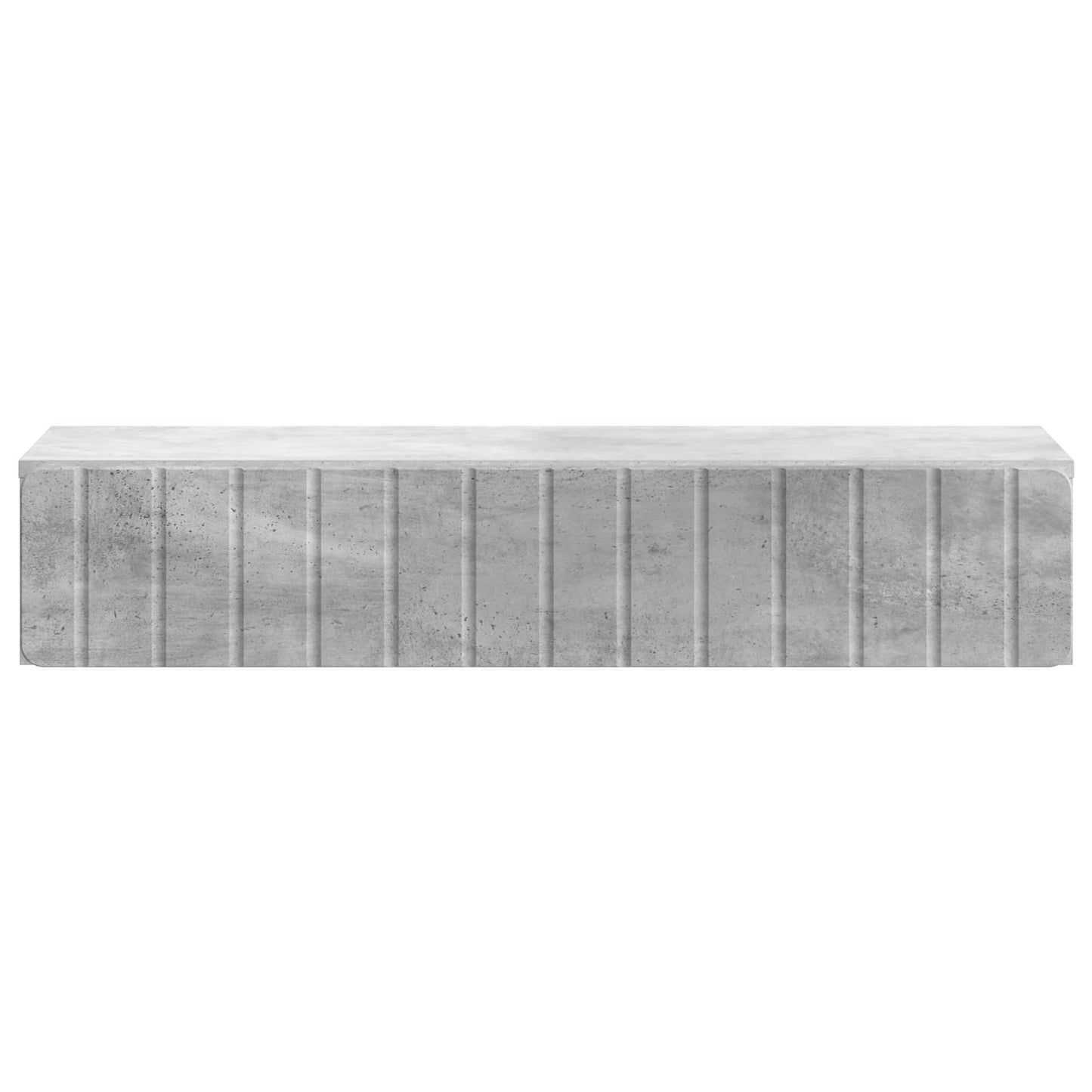 Vegghengt Sidebord Betonggrå 87,5 x 34,5 x 17 cm Konstruert tre