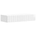 Vegghengt Sidebord Høgglans hvit 87,5 x 34,5 x 17 cm