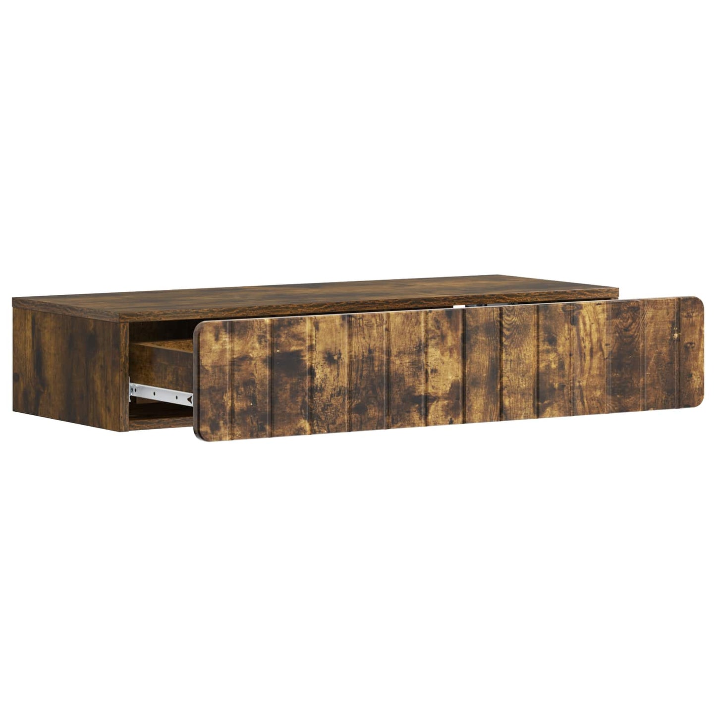 Vegghengt Sidebord Røkt Eik 87,5 x 34,5 x 17 cm Konstruert tre