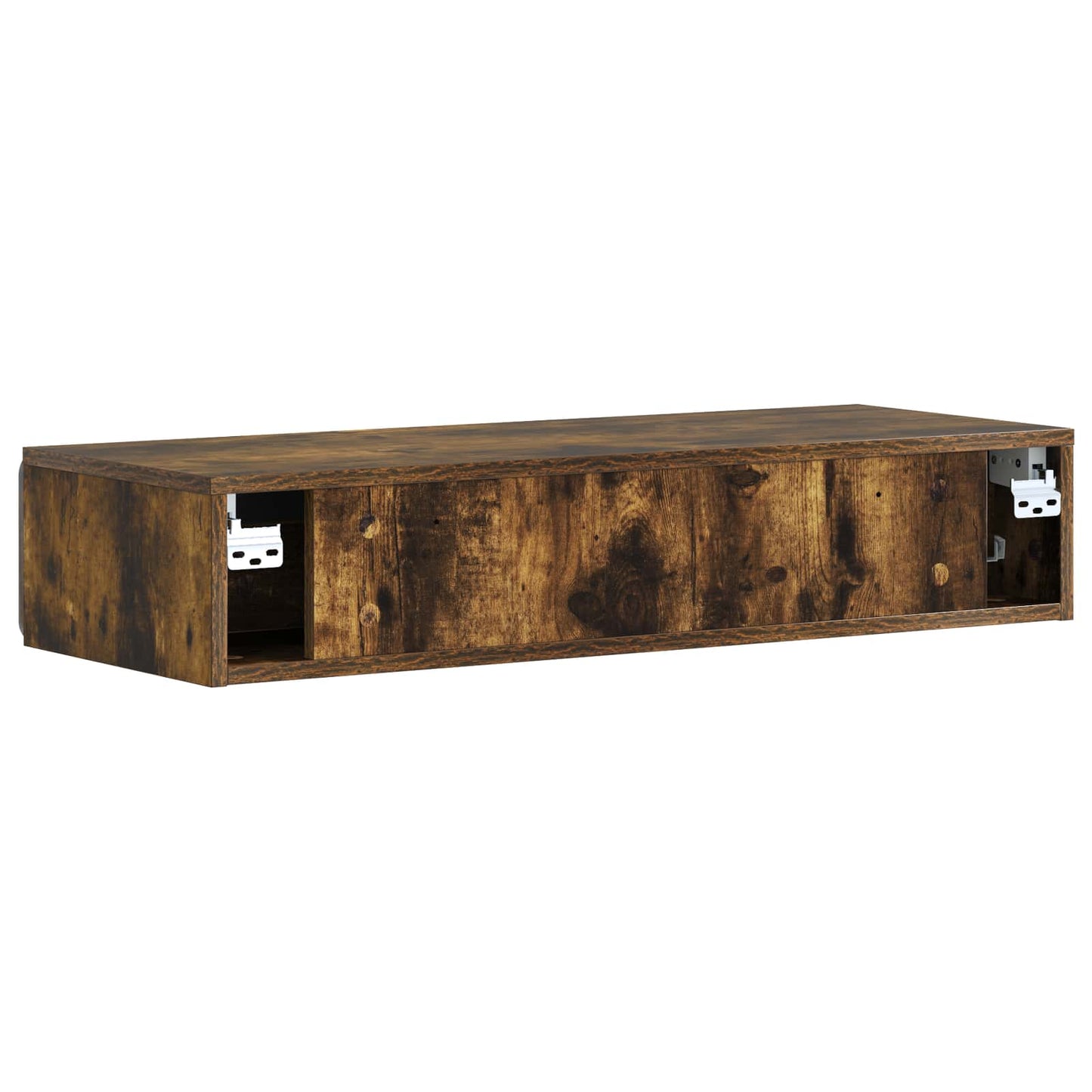 Vegghengt Sidebord Røkt Eik 87,5 x 34,5 x 17 cm Konstruert tre