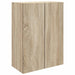 Vegghengt skap Sonoma eik 66 x 34,5 x 90 cm Konstruert tre