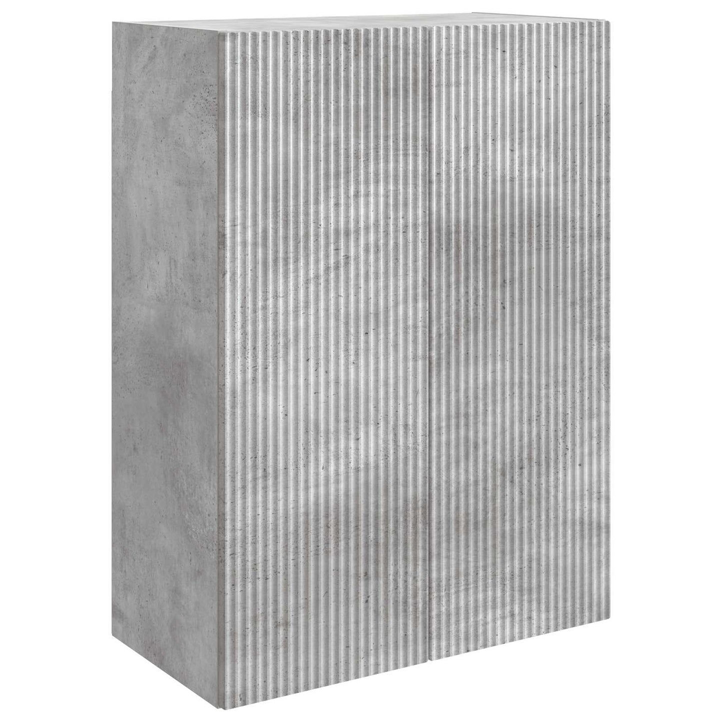 Vegghengt skap Betonggrå 66 x 34,5 x 90 cm Konstruert tre