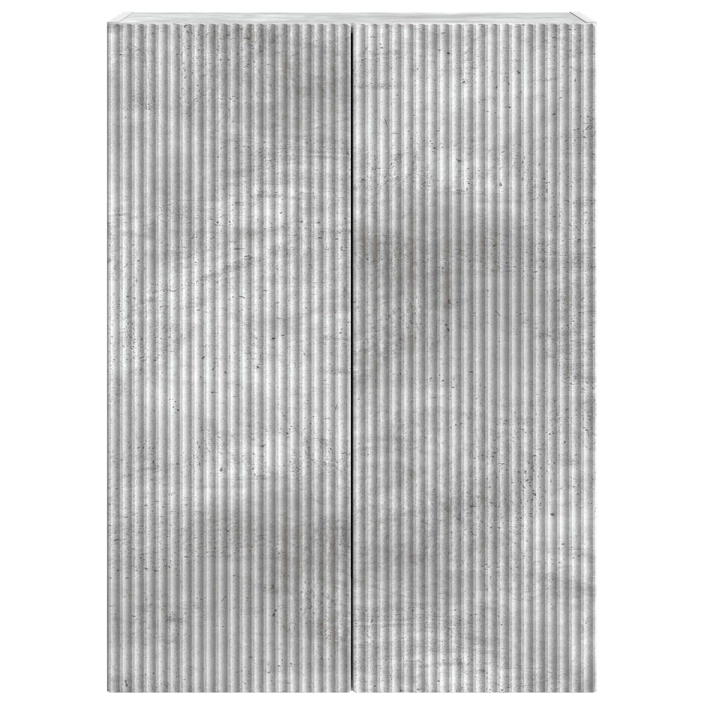 Vegghengt skap Betonggrå 66 x 34,5 x 90 cm Konstruert tre