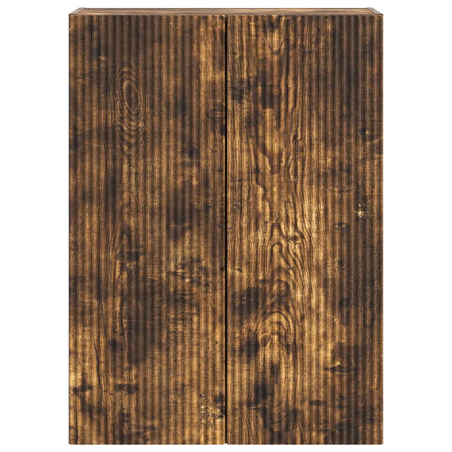 Vegghengt skap Røkt Eik 66 x 34,5 x 90 cm Konstruert tre