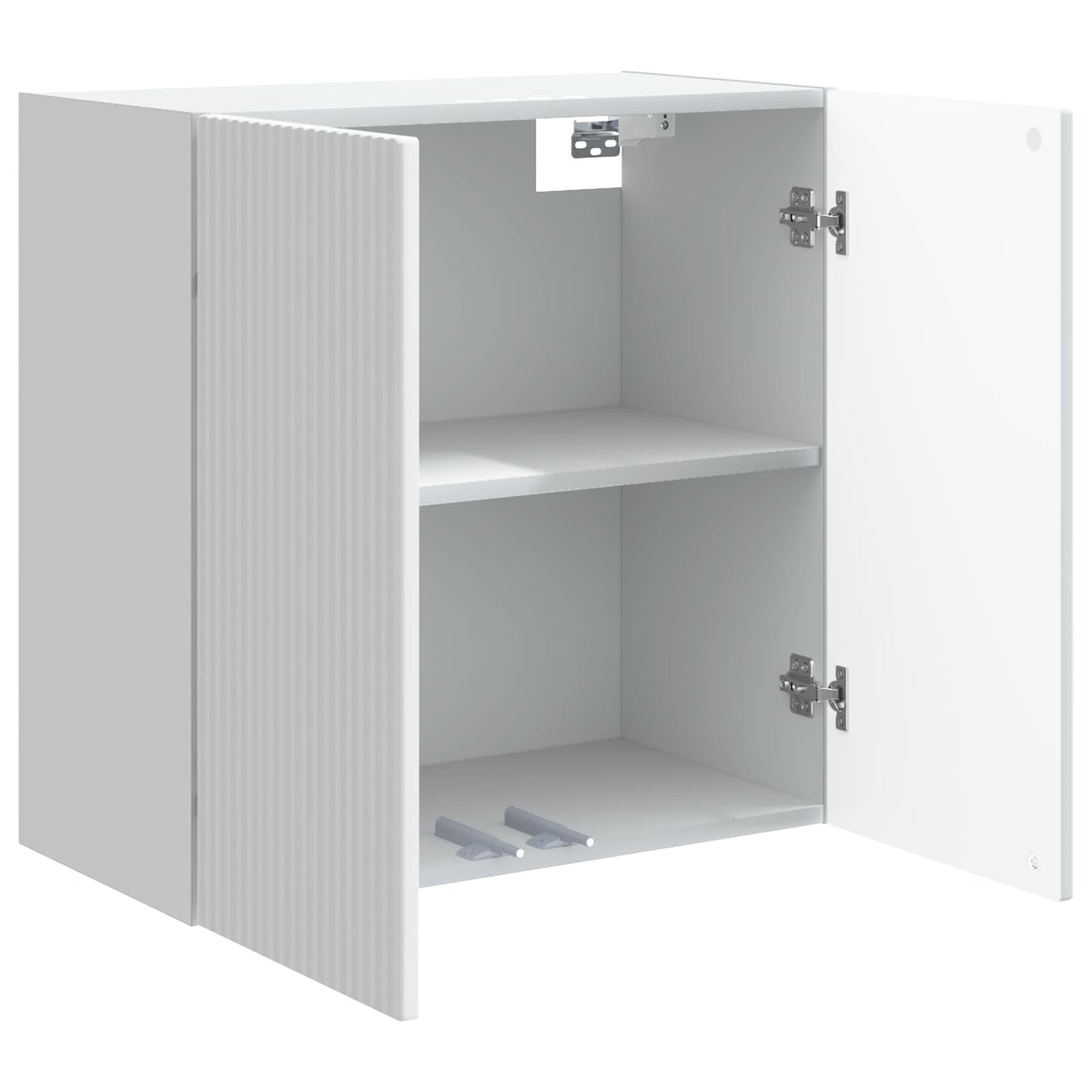 Vegghengt skap 59 x 31 x 60 cm Konstruert tre Hvit