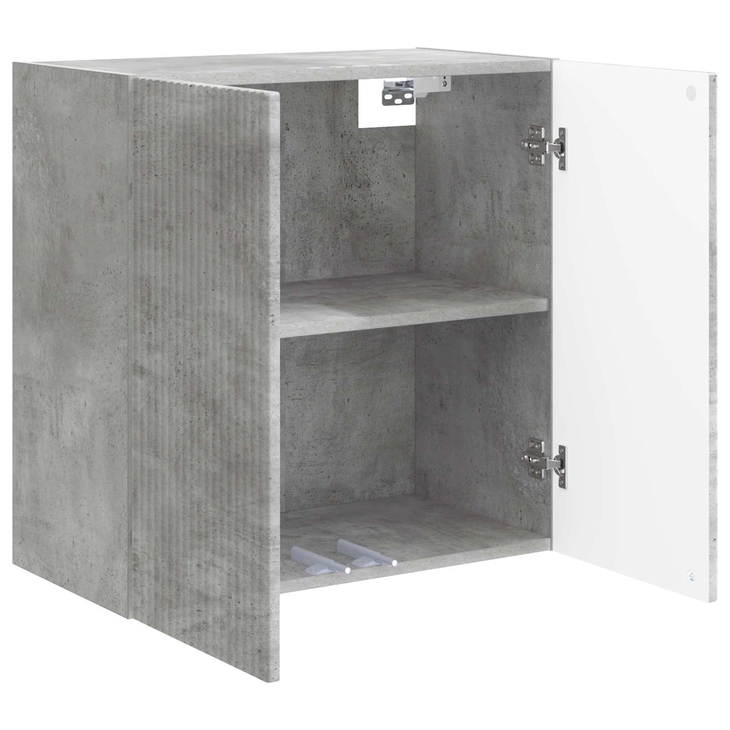 Vegghengt skap Betonggrå 59 x 31 x 60 cm Konstruert tre