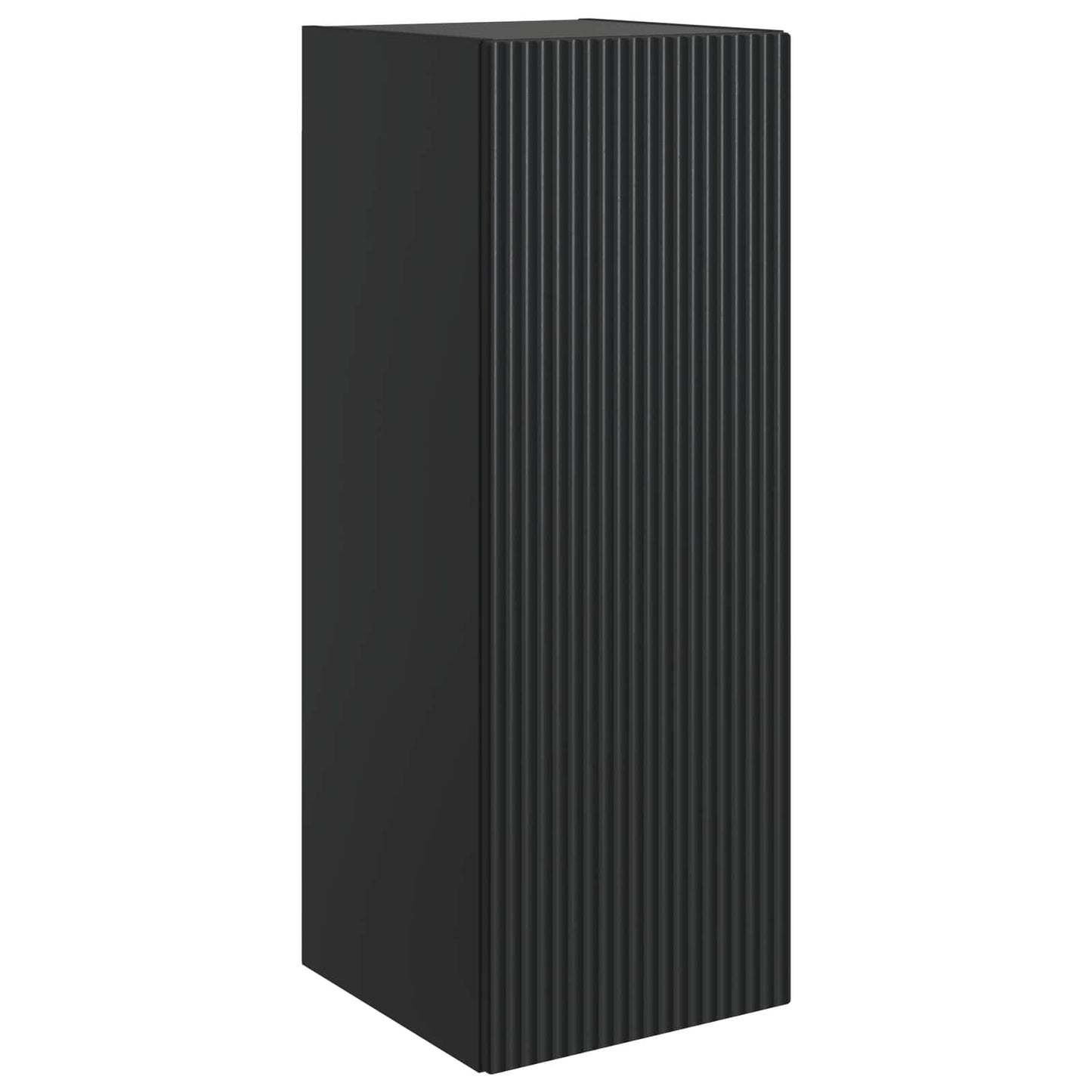Vegghengt skap Svart 33 x 34,5 x 90 cm Konstruert tre