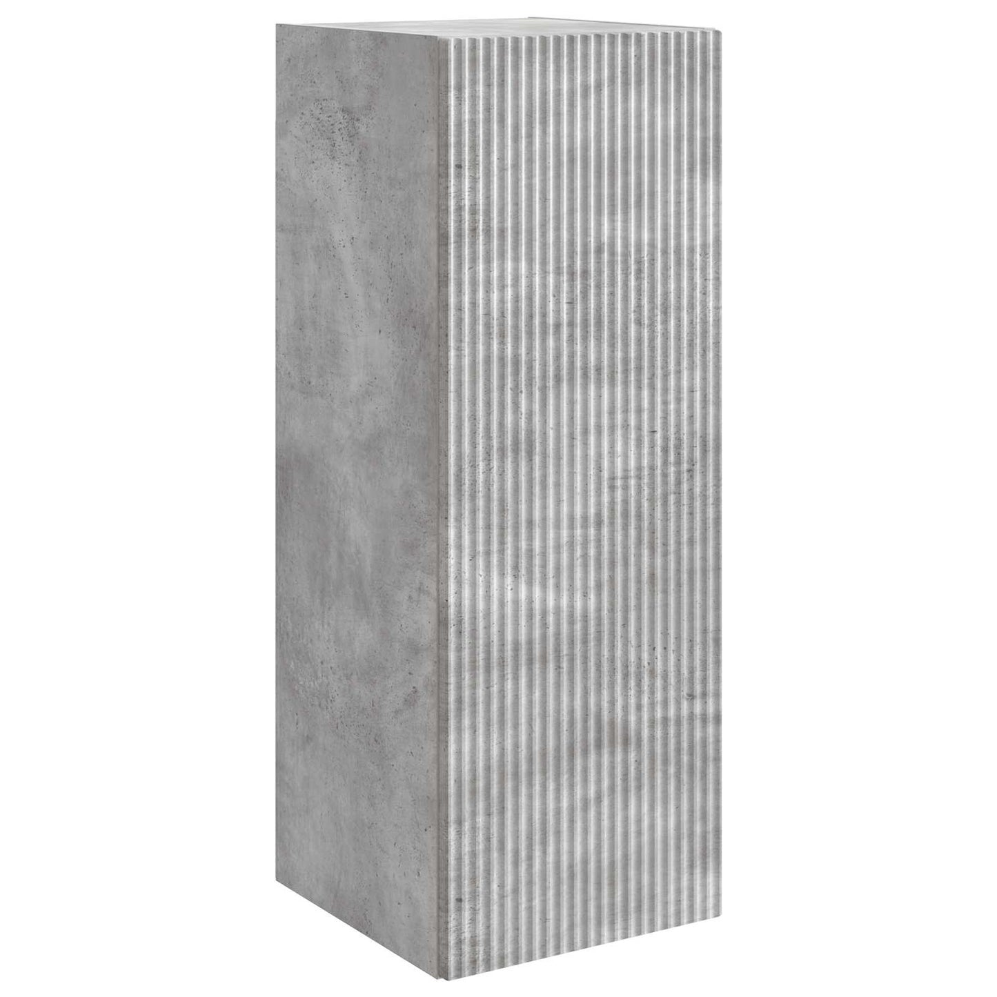 Vegghengt skap Betonggrå 33 x 34,5 x 90 cm Konstruert tre