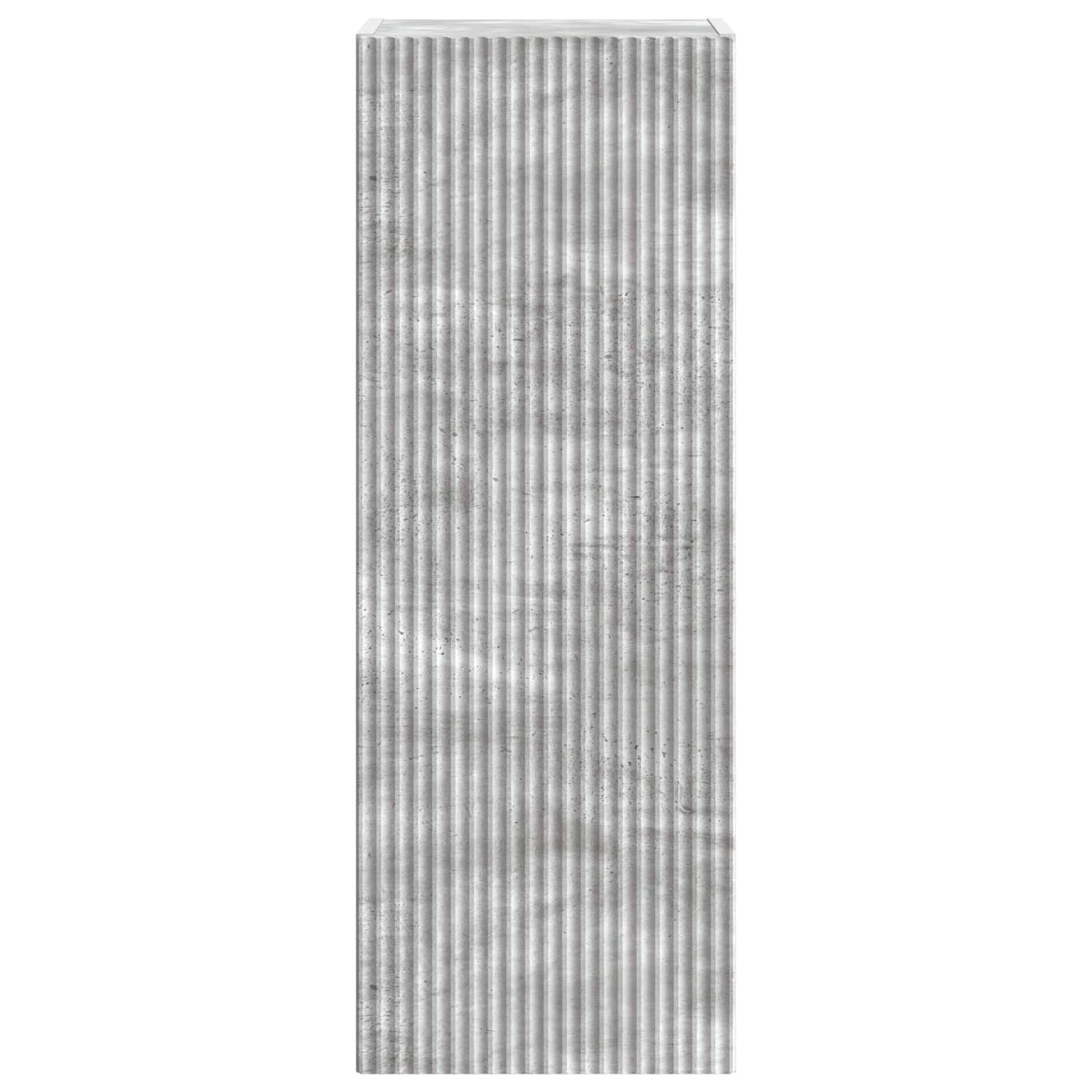 Vegghengt skap Betonggrå 33 x 34,5 x 90 cm Konstruert tre