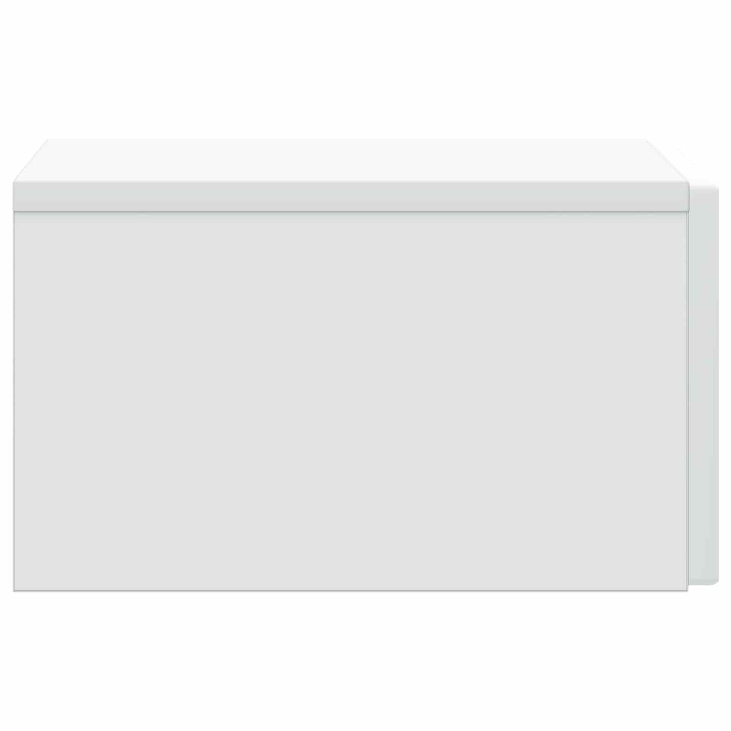 Vegghengt Nattbord 2 pcs Hvit 33 x 34,5 x 20 cm Konstruert tre