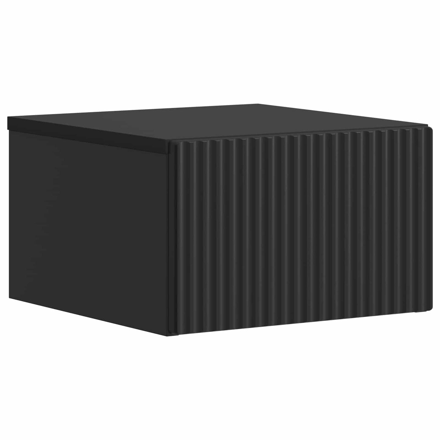 Vegghengt Nattbord Svart 33 x 34,5 x 20 cm Konstruert tre
