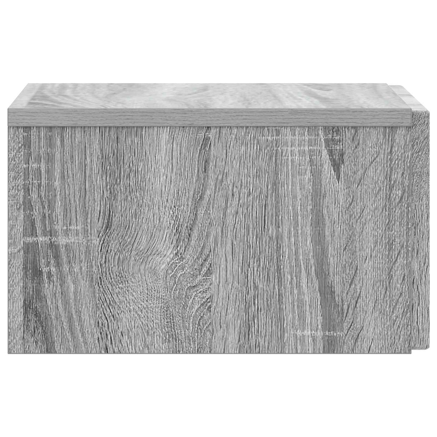 Vegghengt Nattbord med skuff 2 pcs Grå sonoma 33 x 34,5 x 20 cm