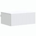 Vegghengt Nattbord Hvit 49 x 34,5 x 20 cm Konstruert tre