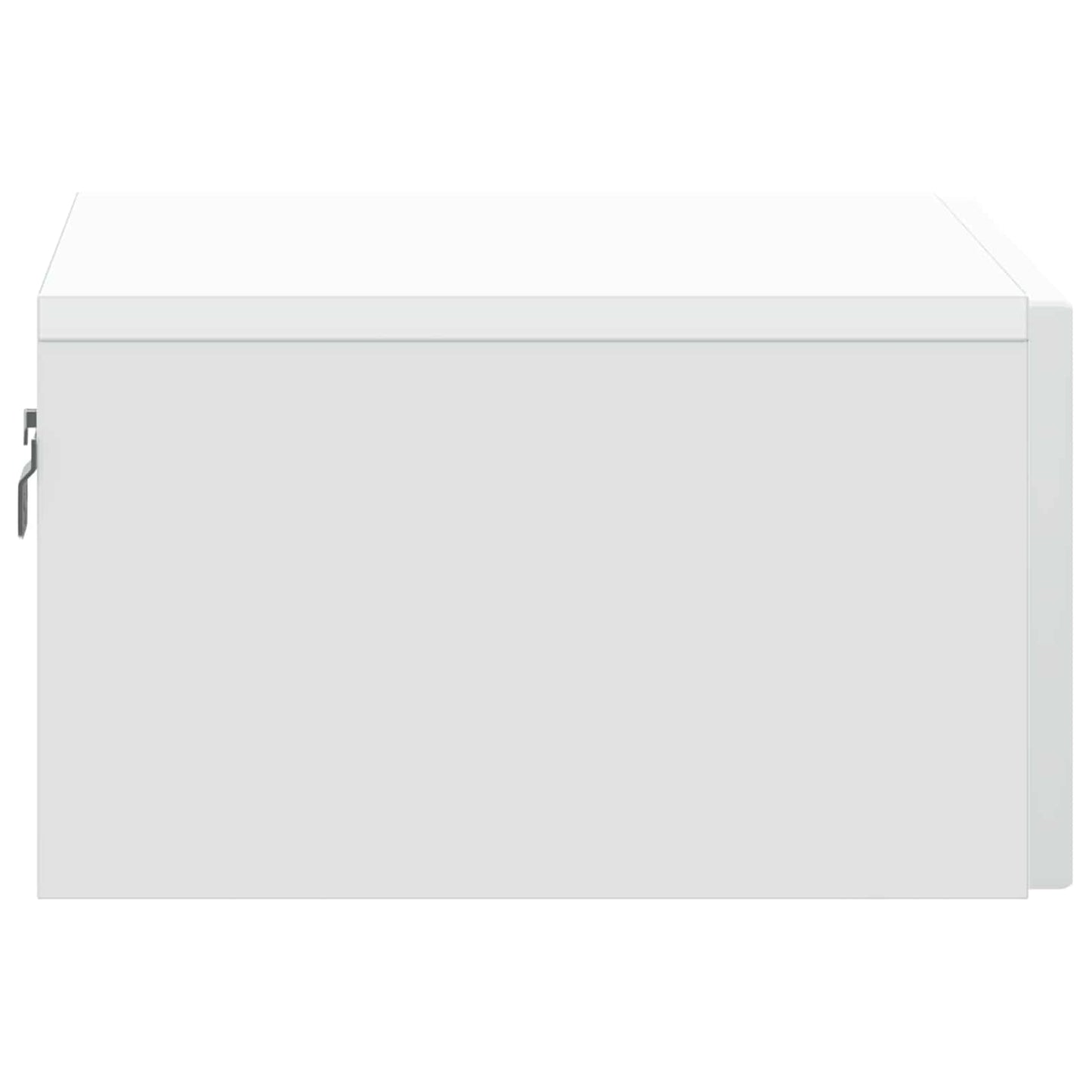 Vegghengt Nattbord 2 pcs Hvit 49 x 34,5 x 20 cm Konstruert tre
