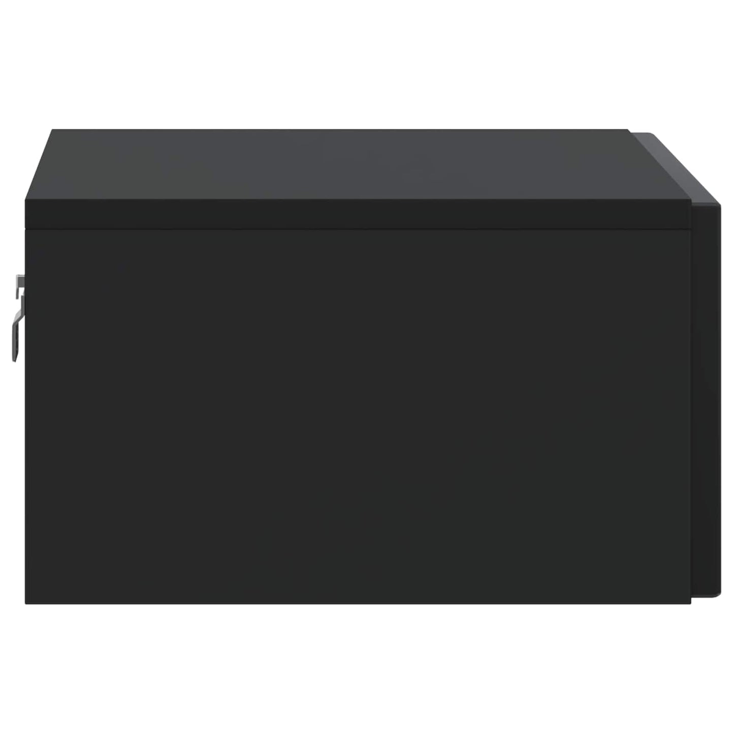 Vegghengt Nattbord Svart 49 x 34,5 x 20 cm Konstruert tre