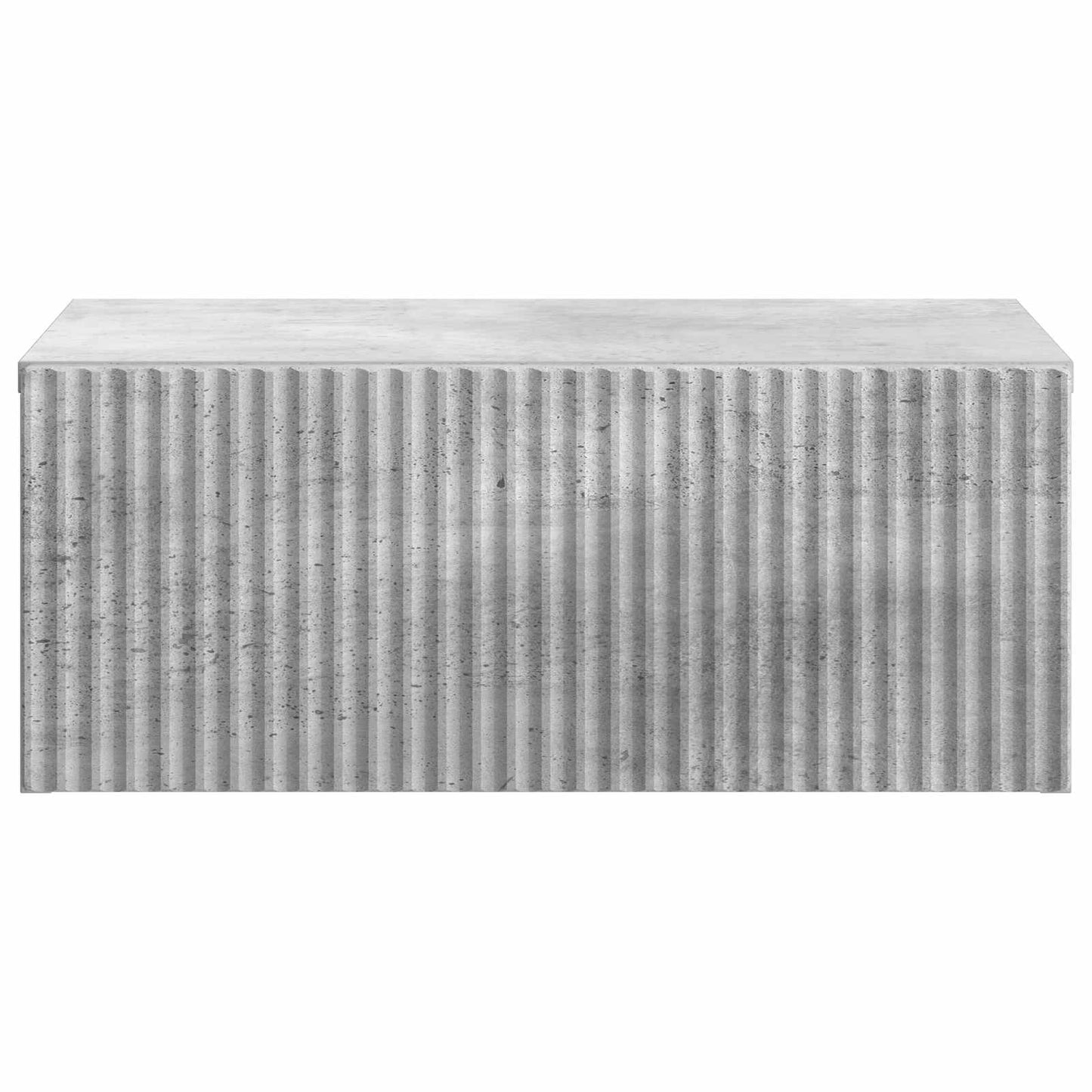 Vegghengt Nattbord Betonggrå 49 x 34,5 x 20 cm Konstruert tre