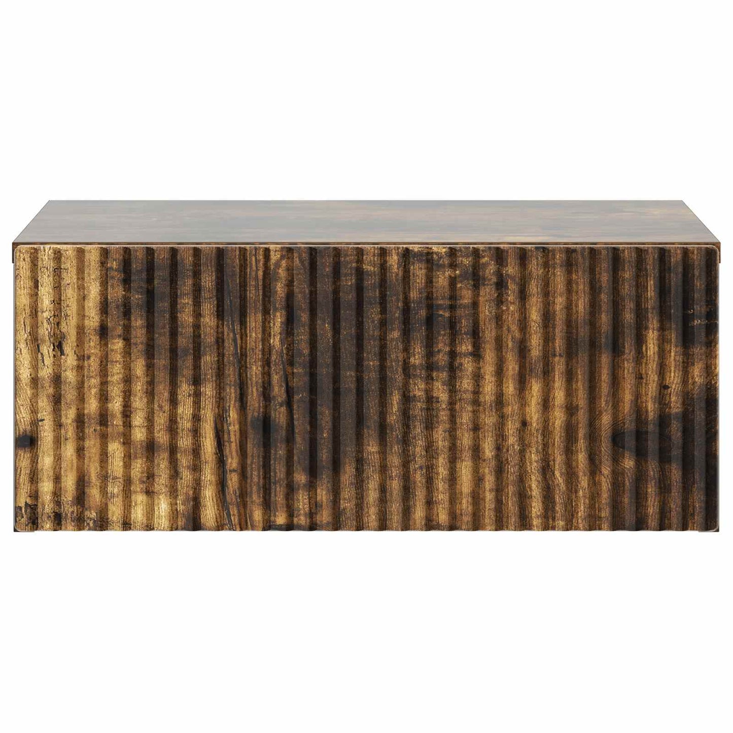 Vegghengt Nattbord Røkt Eik 49 x 34,5 x 20 cm Konstruert tre