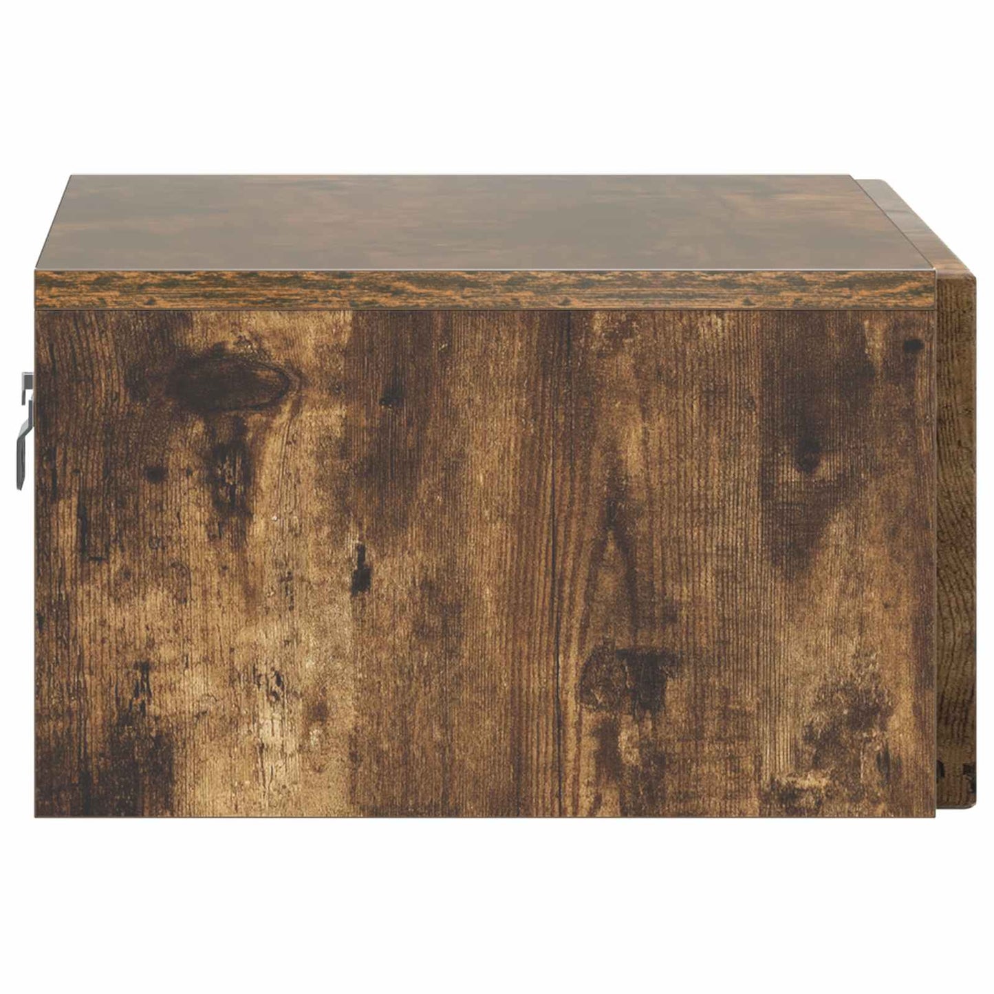 Vegghengt Nattbord med skuff 2 pcs Røkt Eik 49 x 34,5 x 20 cm