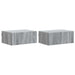 Vegghengt Nattbord med skuff 2 pcs Grå sonoma 49 x 34,5 x 20 cm
