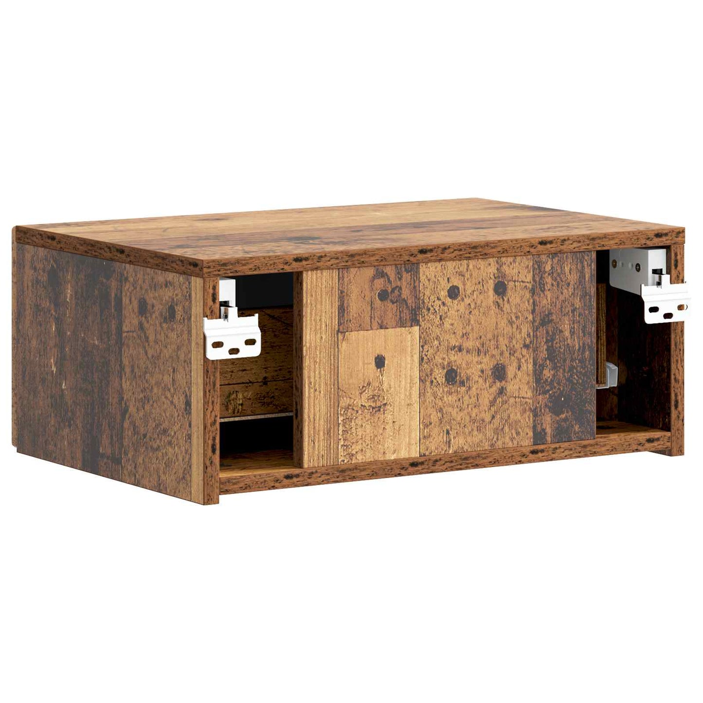 Vegghengt Nattbord Gammelt tre 49 x 34,5 x 20 cm Konstruert tre