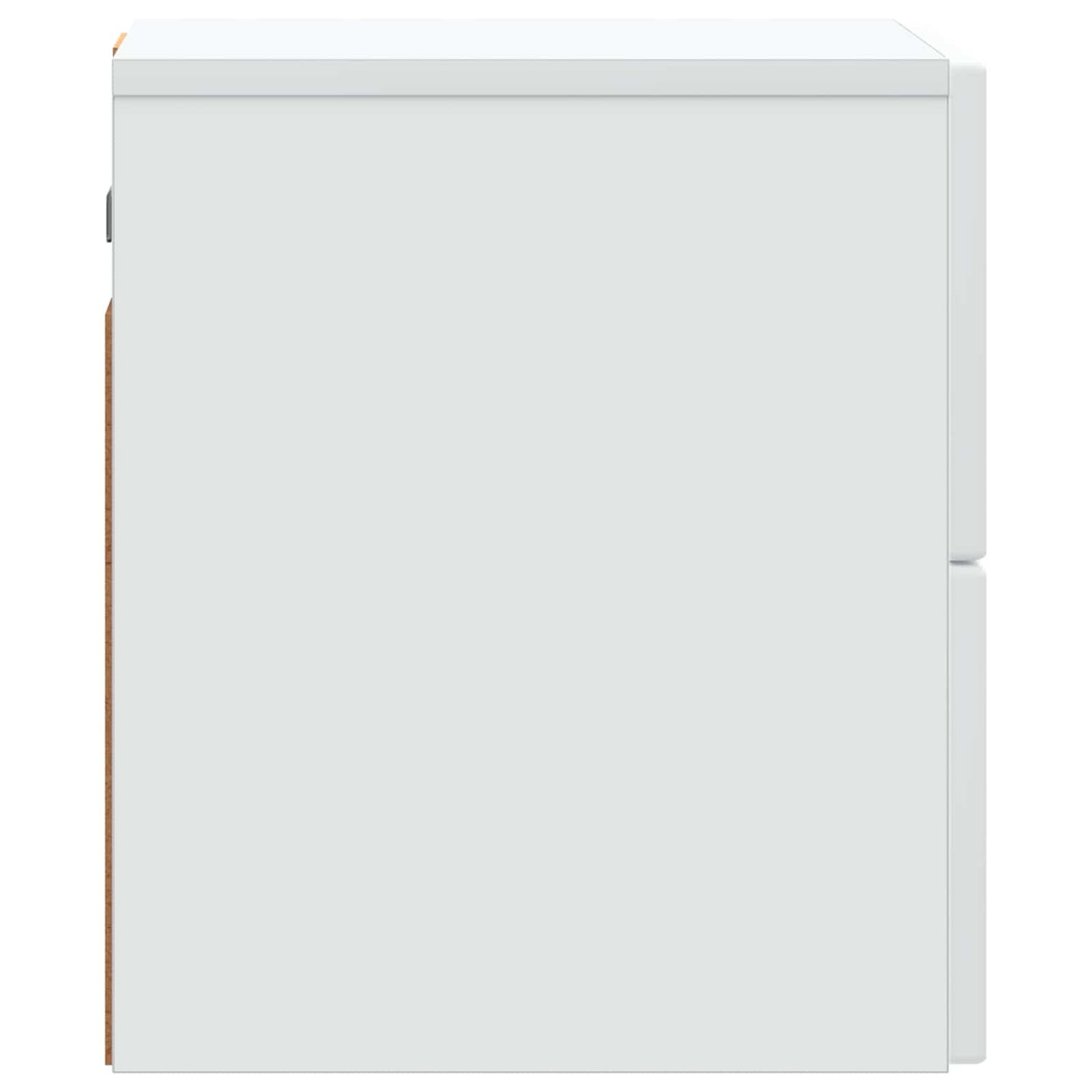 Vegghengt Nattbord 2 pcs Hvit 33 x 34,5 x 40 cm Konstruert tre